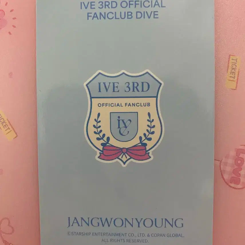 SS급)아이브 원영 다이브키트 3기 팬클럽키트 미공포 포카 팔아요