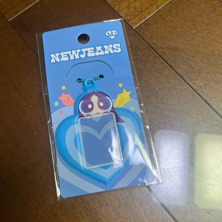 뉴진스 민지 파워퍼프걸 콜라보 증사홀더 키링