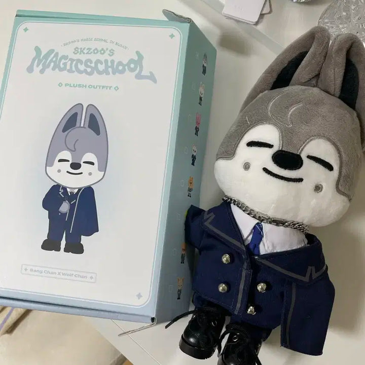 스키즈 방찬 울프찬 오리지널 인형 매직스쿨 울프찬 아웃핏 일괄