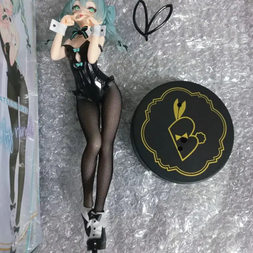 하츠네 미쿠 루루도 블랙 바니걸 피규어 비큐트 빅큐트 후류 경피 정품