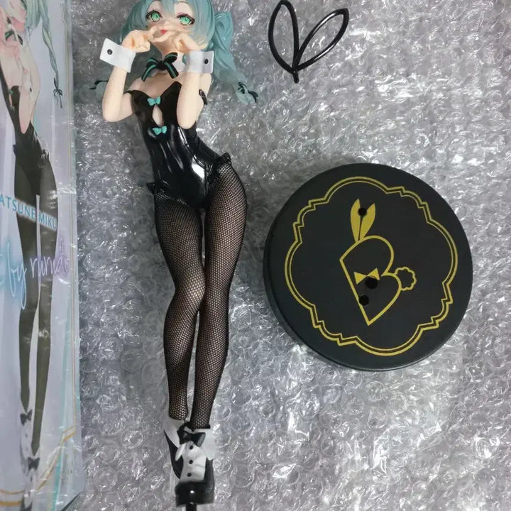 하츠네 미쿠 루루도 블랙 바니걸 피규어 비큐트 빅큐트 후류 경피 정품