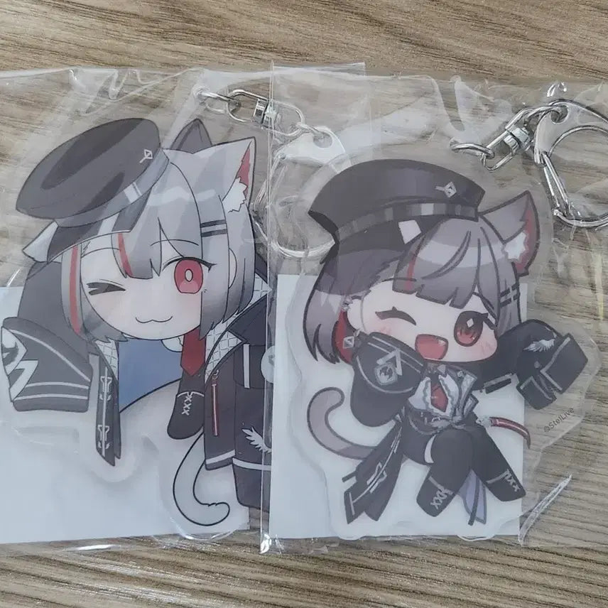 스텔라이브 네네코마시로 아크릴 키링 2종