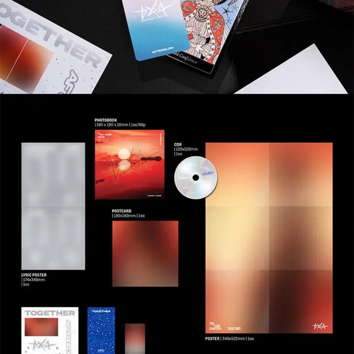 투모로우바이투게더 미개봉 앨범+위버스특전 단체포카 미개봉