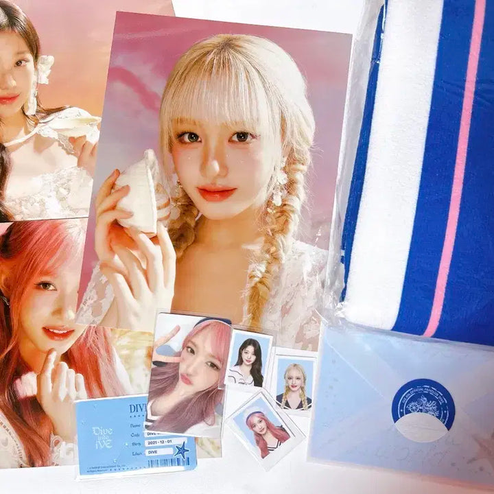 아이브 이서 원영 리즈 다이브 키트 일괄 판매 포토북 비치타올