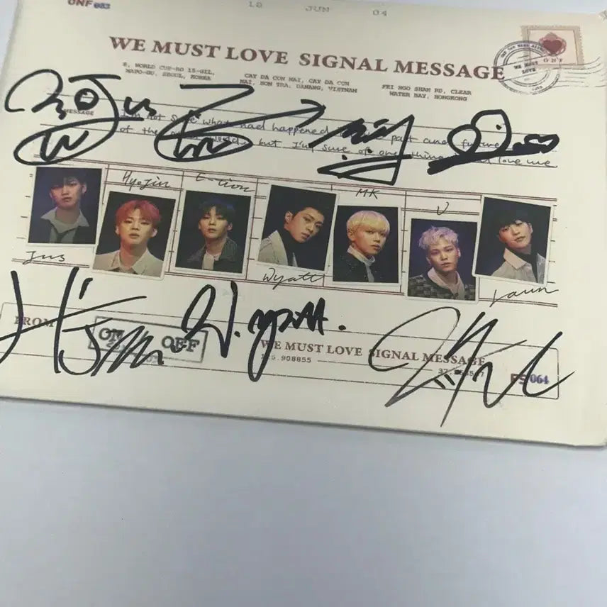 ONF We Must Love 온앤오프 사랑하게 될거야 사될 싸인 앨범
