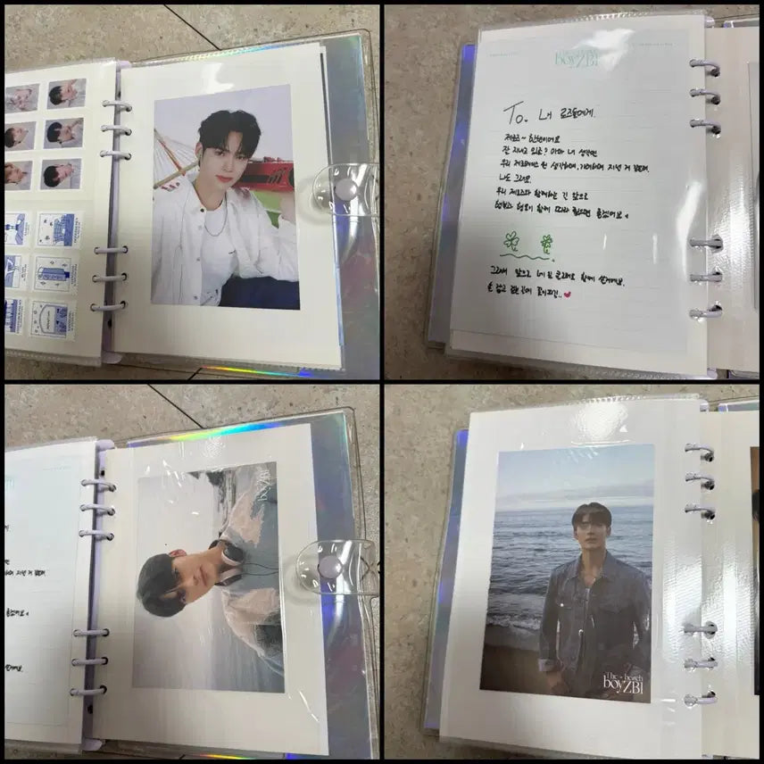 제로베이스원 데뷔앨범 성한빈 포토카드 스크랩북