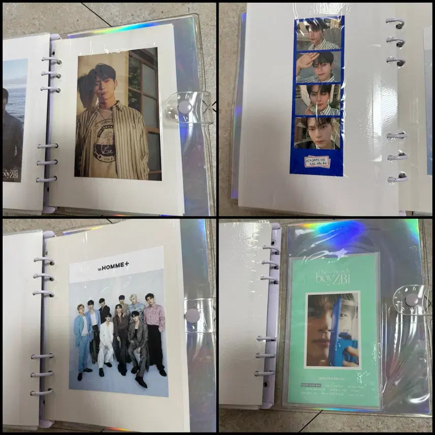 제로베이스원 데뷔앨범 성한빈 포토카드 스크랩북