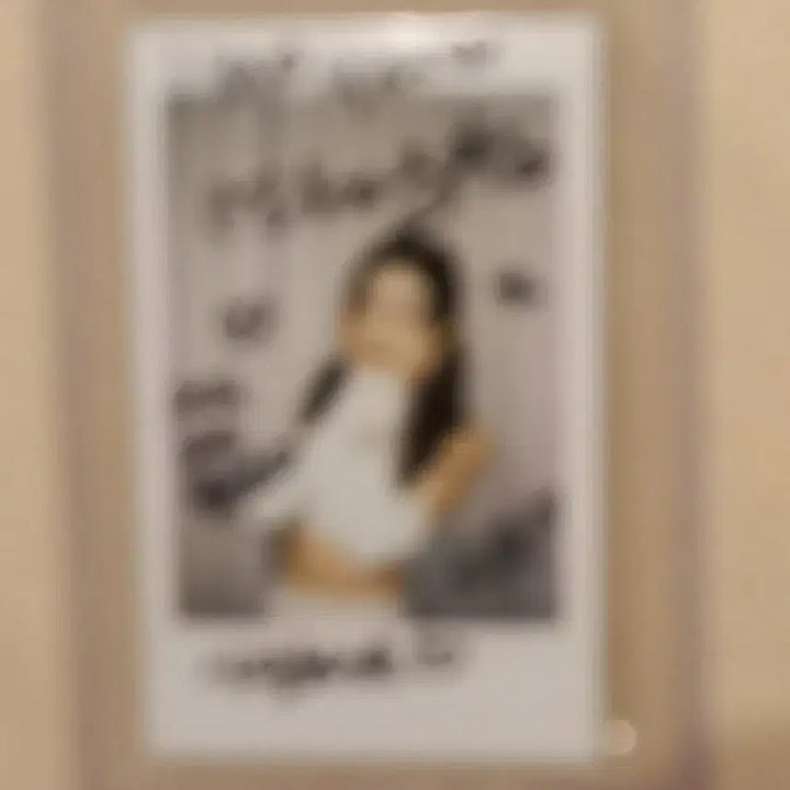채솔 친필 싸인 폴라로이드 시그니처 cignature polaroid