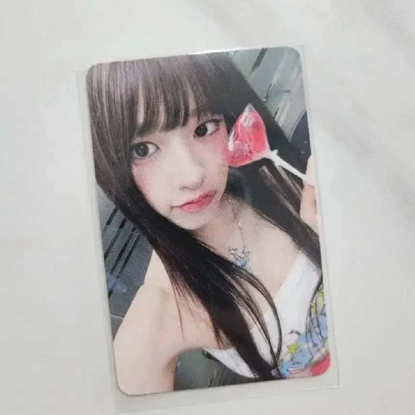 아이브 안유진 시크릿 메이크스타 하트사탕 포토카드
