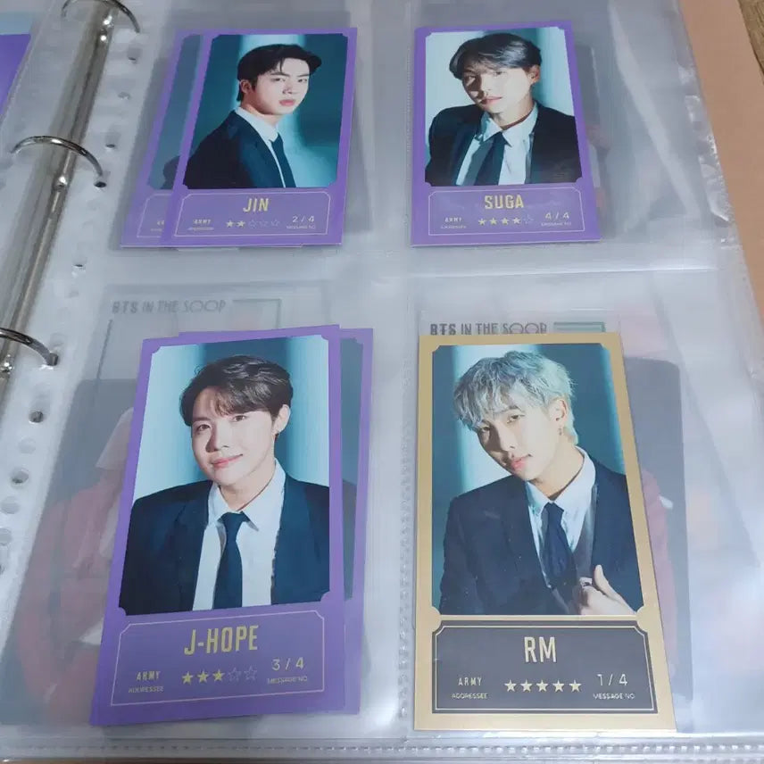 (7장 일괄) 방탄 방방콘 메세지 메시지 포카 BTS