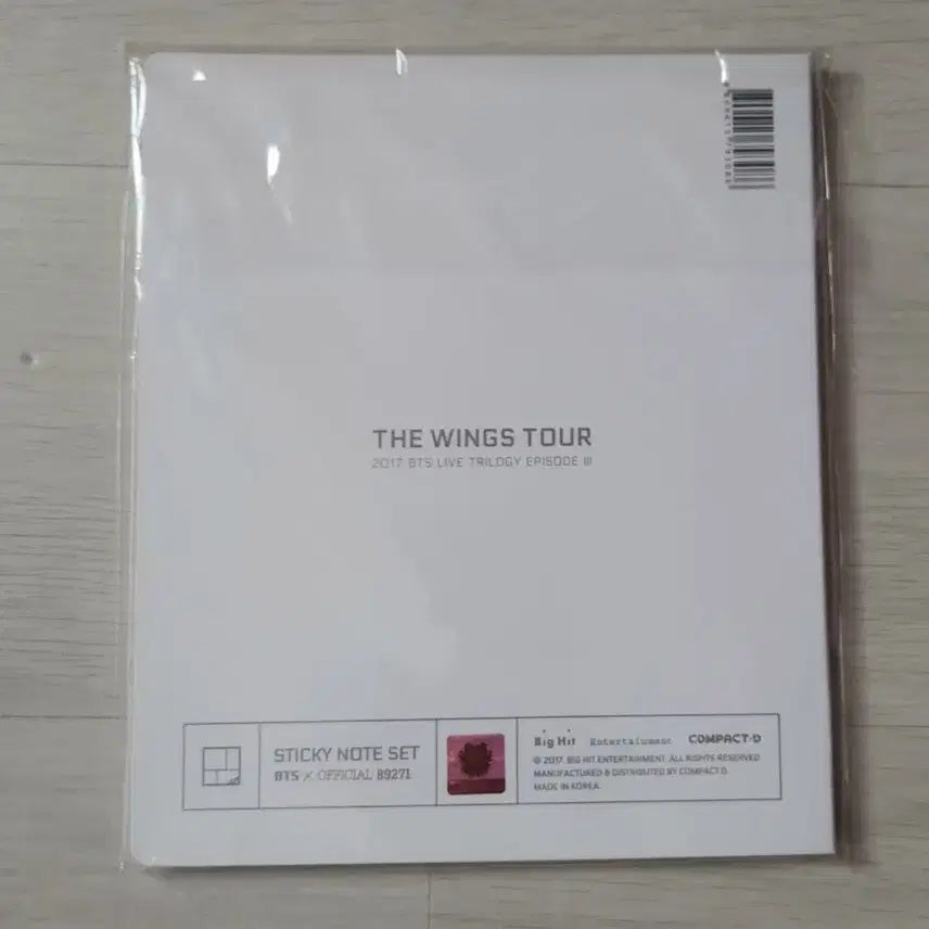 BTS  윙즈콘 메모지