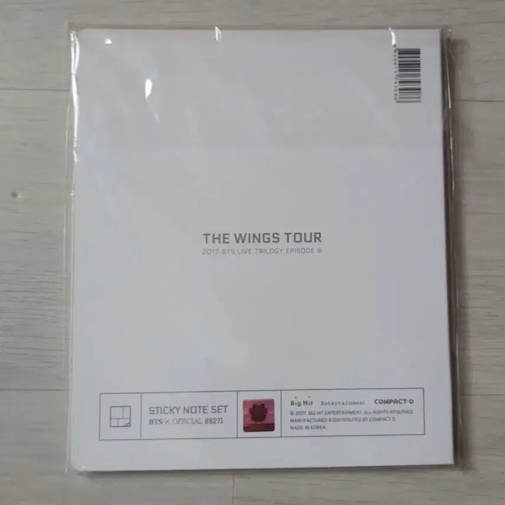 BTS  윙즈콘 메모지