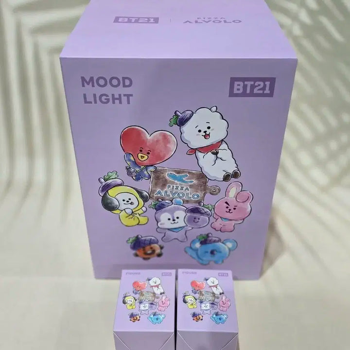 방탄소년단 BT21 x Pizza Alvolo 무드등 램프 풀셋