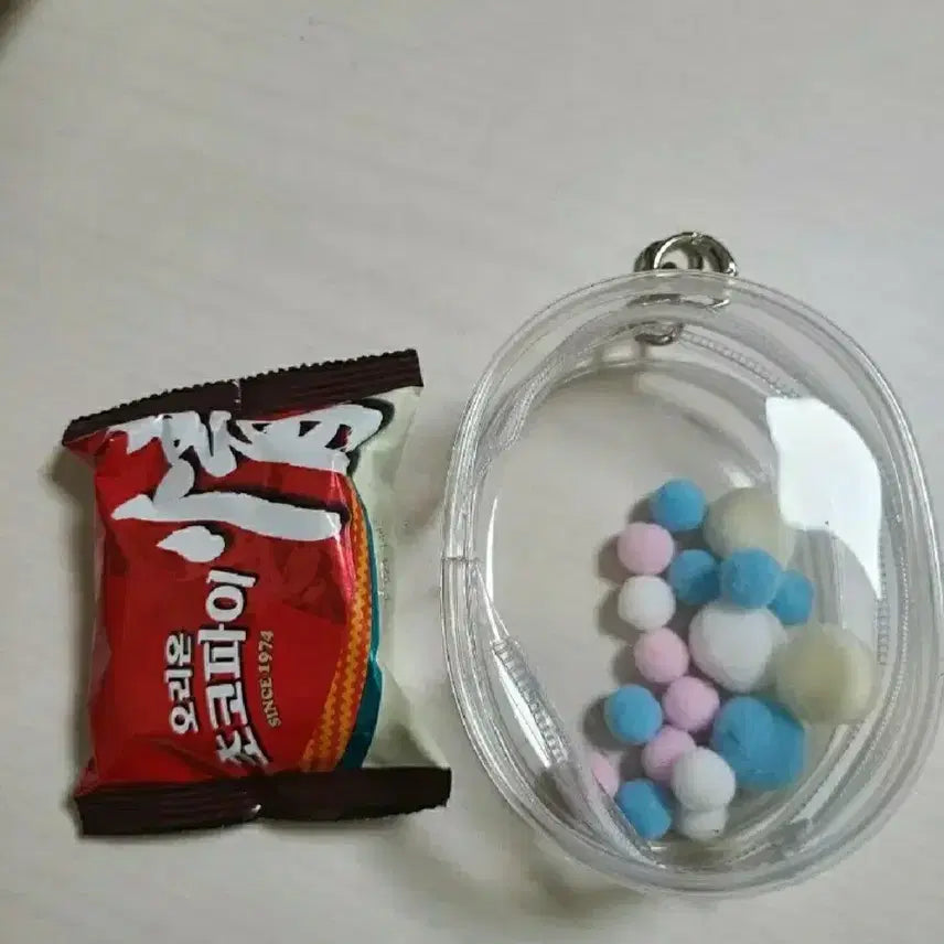10cm 투명 인형 파우치 키링