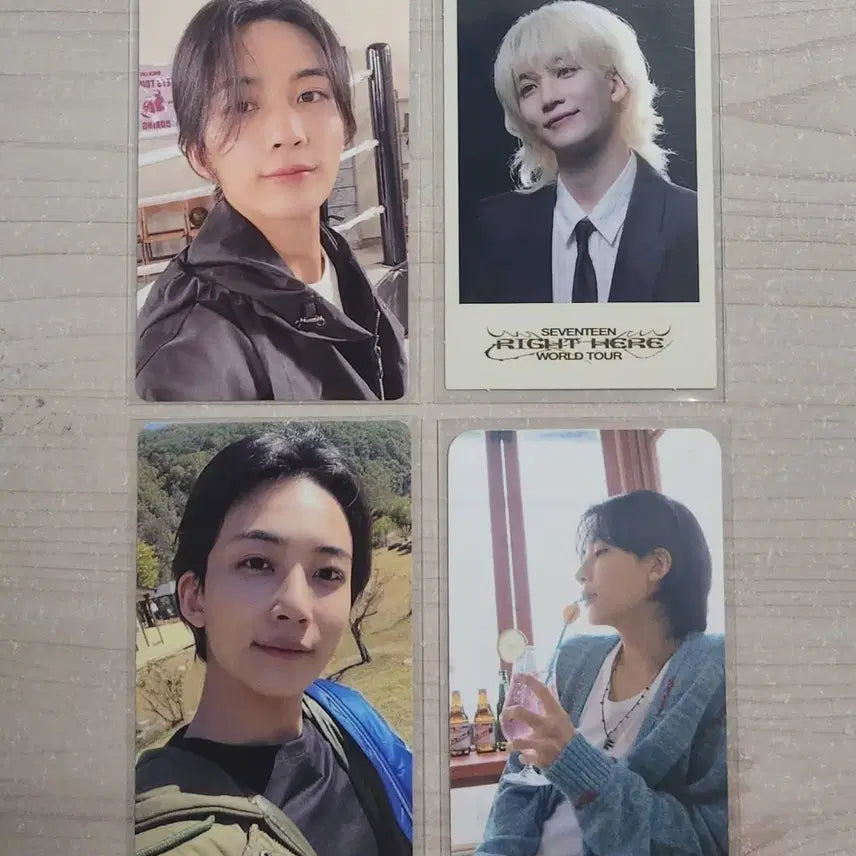 세븐틴 정한 포카 4장 일괄