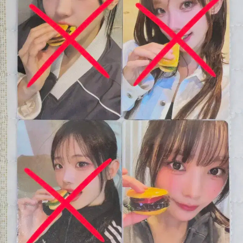 qwer 눈물참기 버거젤리 시연 포토카드 양도해용! 쵸단마젠타히나