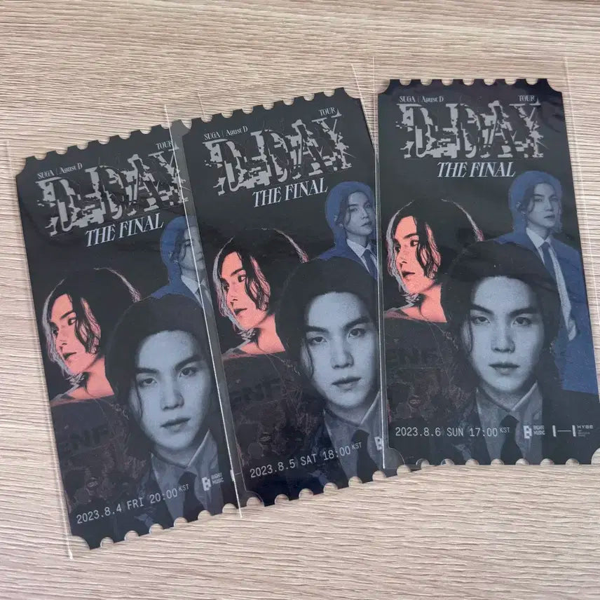 방탄소년단 BTS SUGA 슈가 디데이콘 랜야드, 포카, 오리지널 티켓