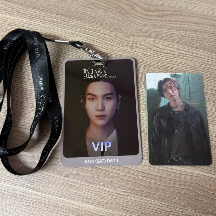 방탄소년단 BTS SUGA 슈가 디데이콘 랜야드, 포카, 오리지널 티켓