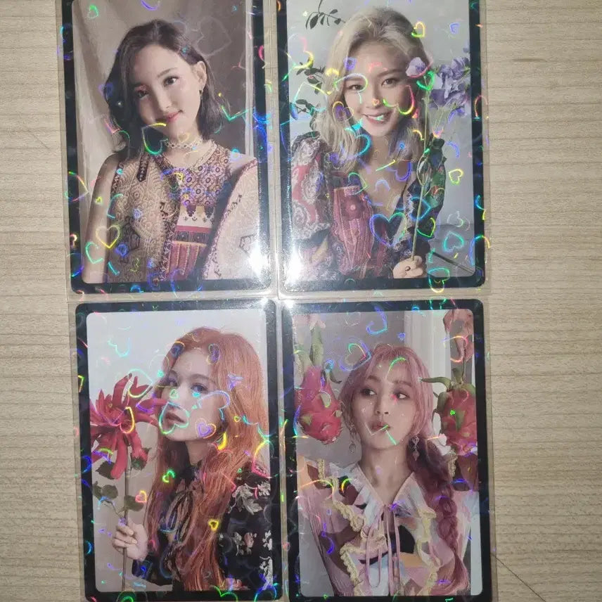 트와이스 More&More 포토카드 4장