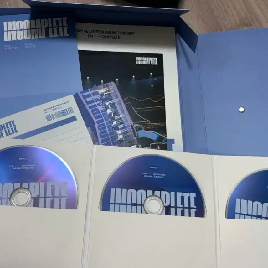 세븐틴 2021 인컴플리트 온라인 콘서트 DVD