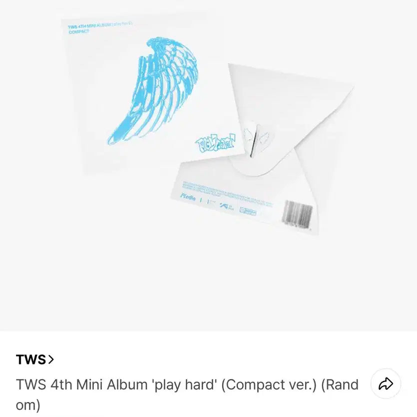 TWS 4집 미니앨범 'play hard' (Compact)미개봉