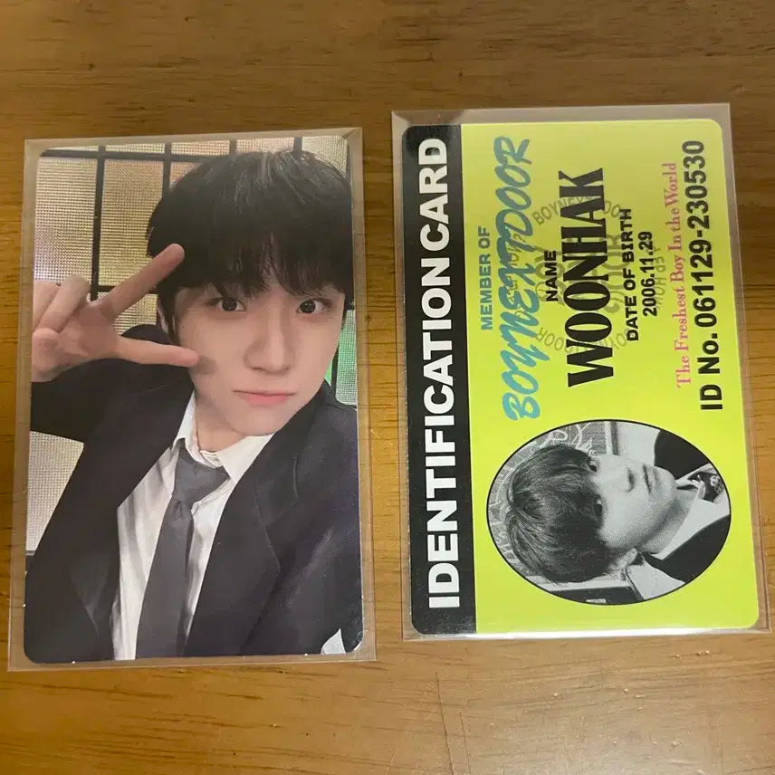 보이넥스트도어 보넥도 운학 포토카드 포카 양도 판매