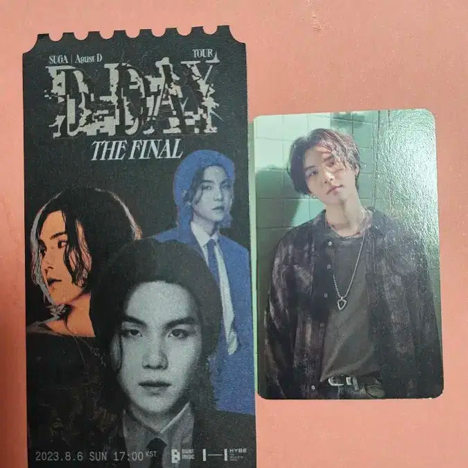 Agust D 파이널콘서트 아미존 특전 포카+티켓(날짜:막날)