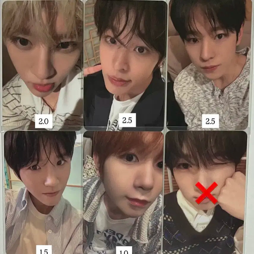 시온/리쿠/유우시/재희/료)엔시티위시 컬러 스타리버 포토북 특전 포카분철