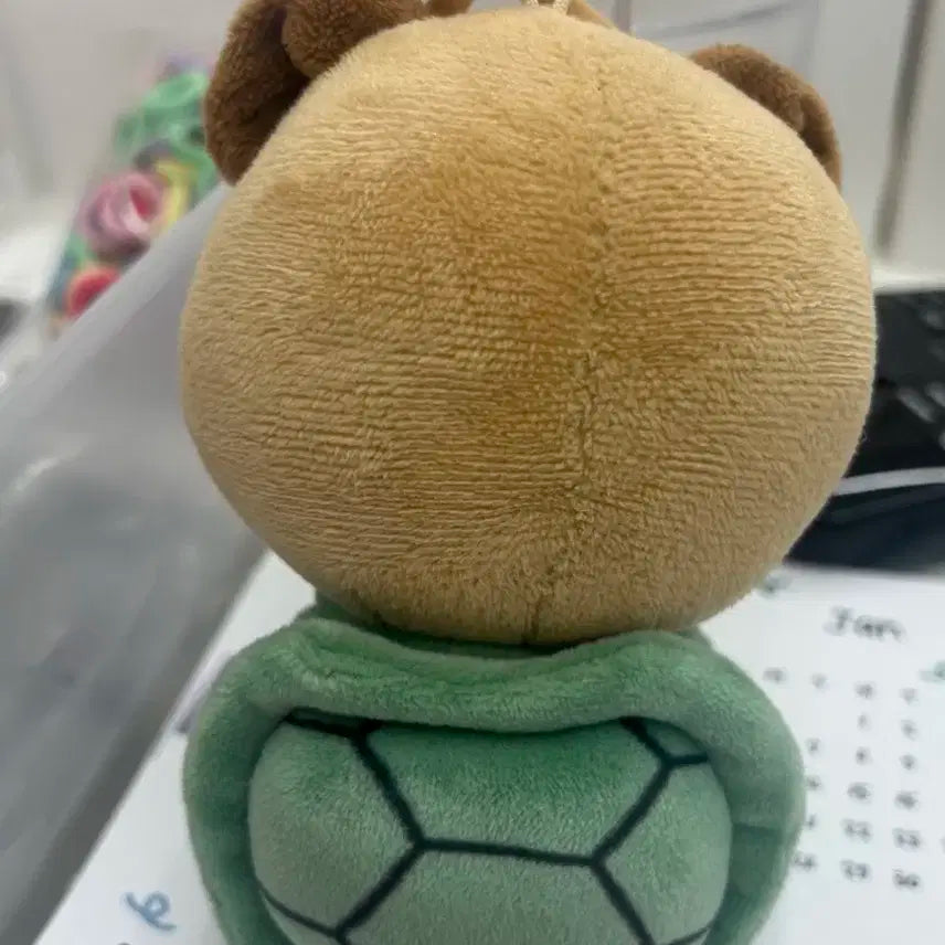 10cm 인형옷 거북이 쿠션 (데니멀즈 필끼 착샷)