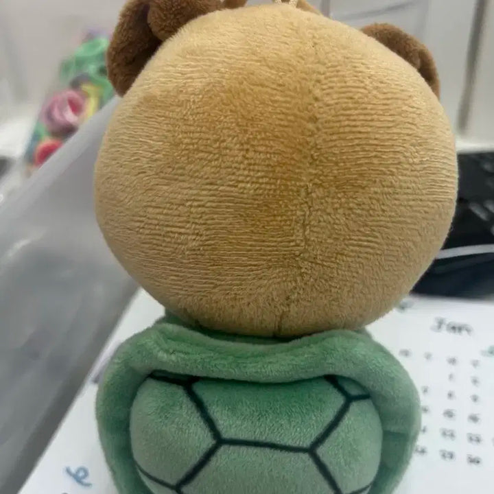 10cm 인형옷 거북이 쿠션 (데니멀즈 필끼 착샷)
