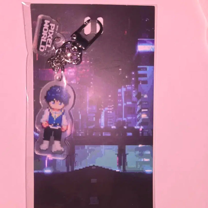 플레이브 픽셀월드 아크릴 키링 예준