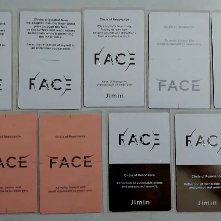 BTS 방탄소년단 지민 FACE 포토카드(일괄판매)