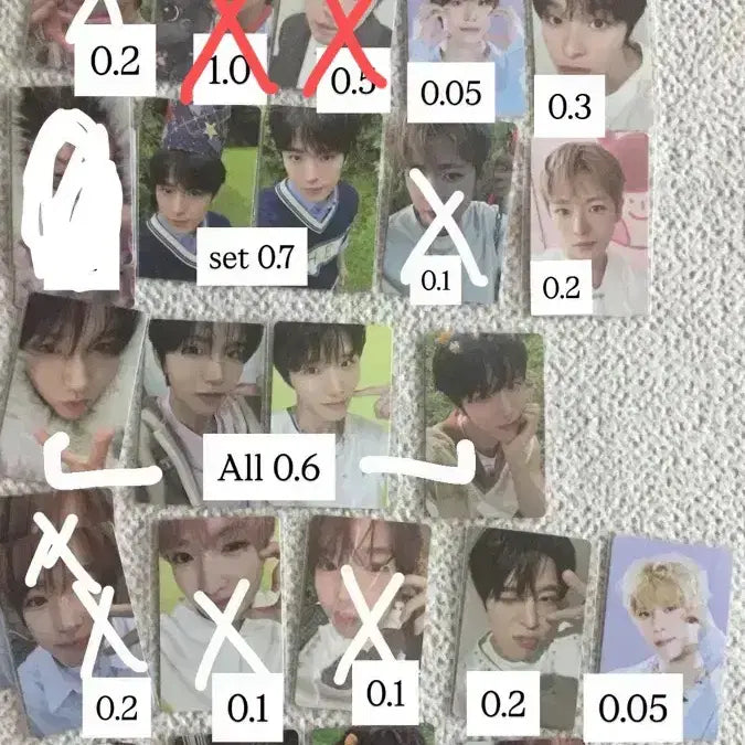 가격내림) 엔시티위시 컬러 팝팝 분철 위시돌 포카 디아이콘