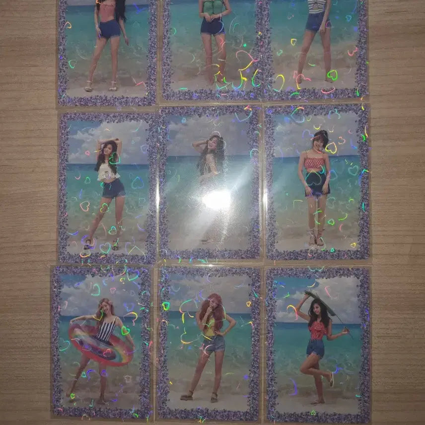 트와이스 Summer Nights 포토카드 9장