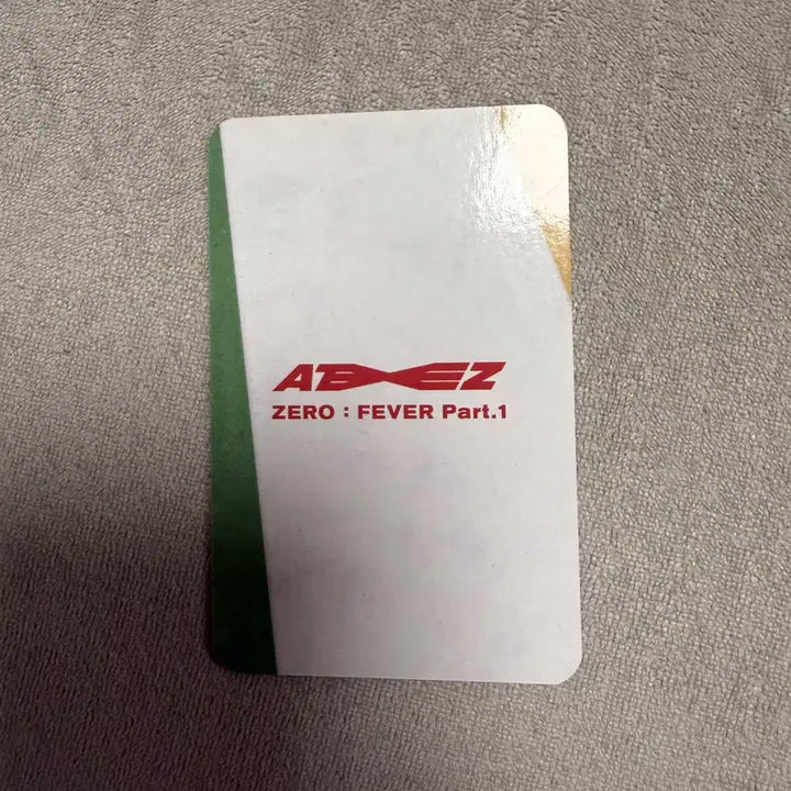 애이티즈 홍중 FEVER 파트1 애플뮤직 특전 포카 포토카드