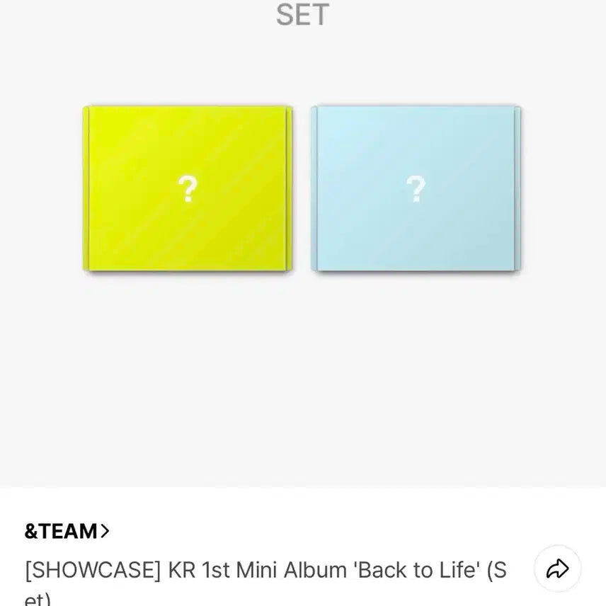 &TEAM Back to Life 앨범 세트+위버스특전 양도 분철