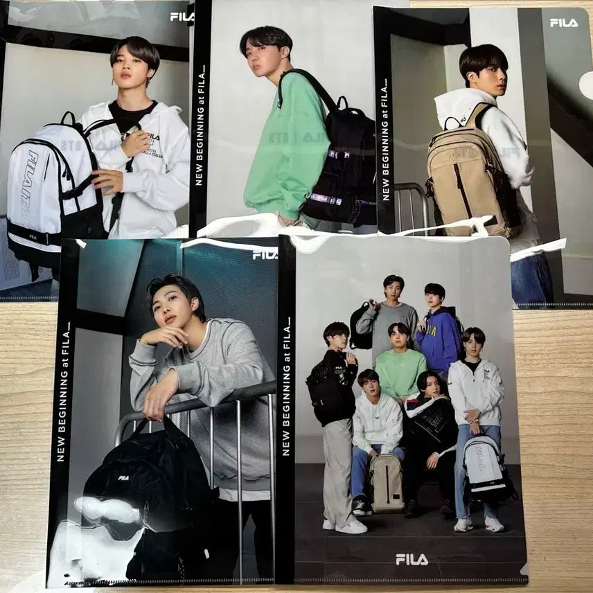 방탄소년단 필라 콜라보 한정판 남준,호석,지민,진,단체 파일