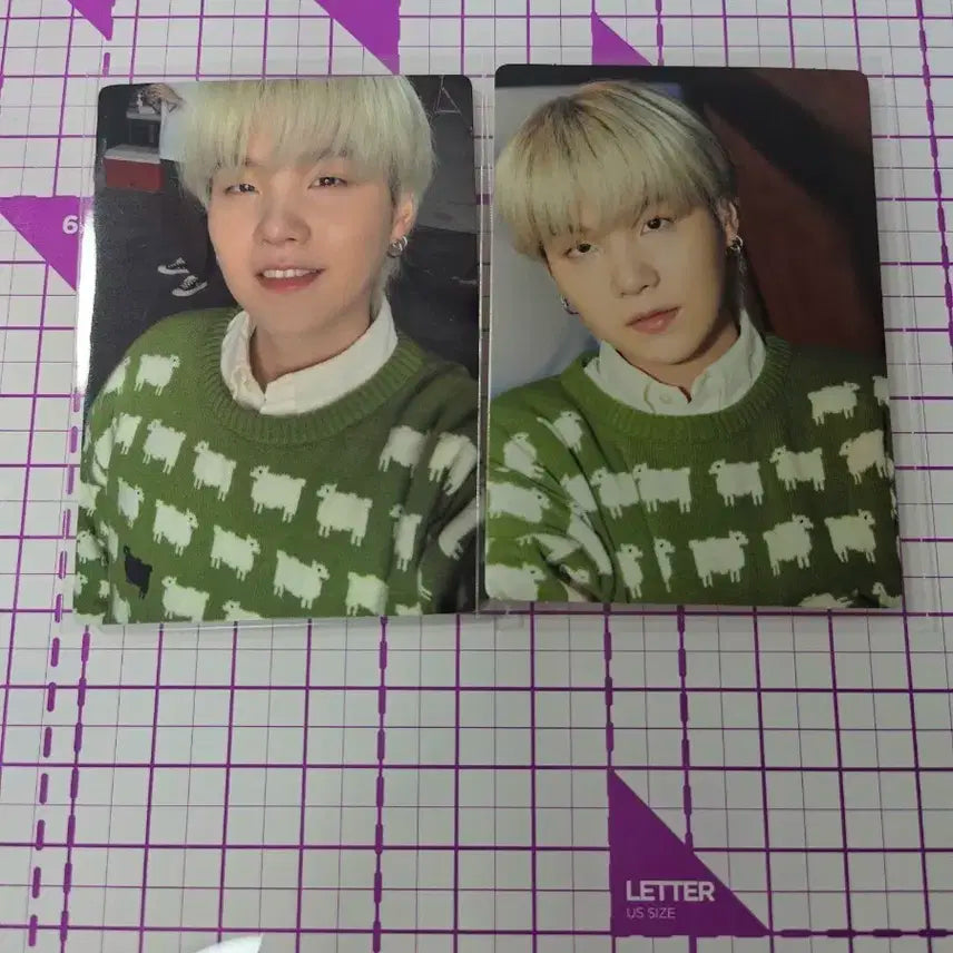 (2장 일괄)bts 방탄 윤기 suga 홀리데이 스페셜 미니포카