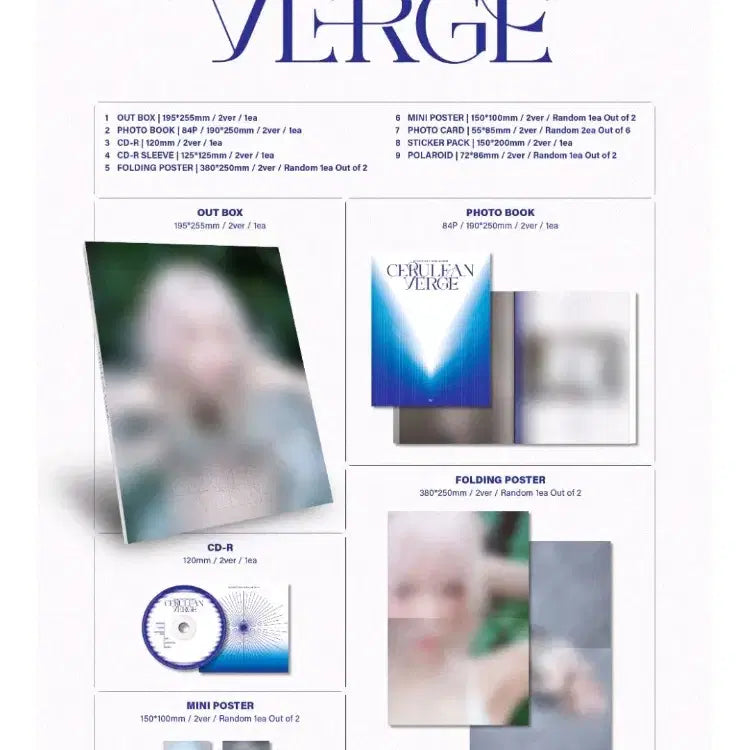 웬디 (WENDY) 미니 3집 [Cerulean Verge] 미개봉