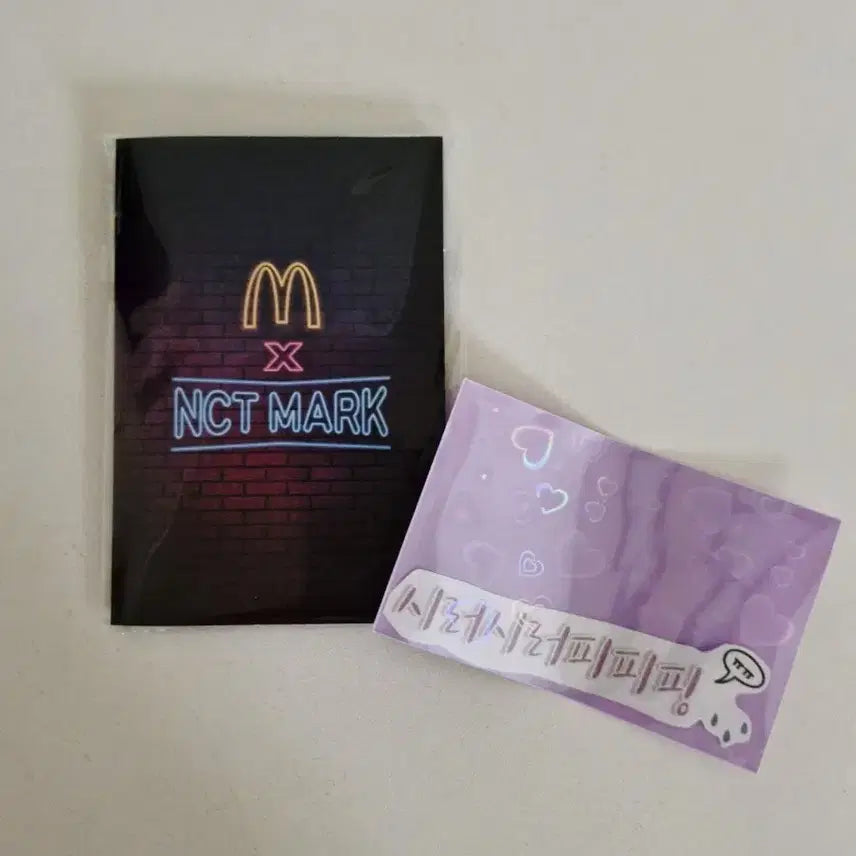 맥도날드 엔시티 NCT 마크 포카 미개봉