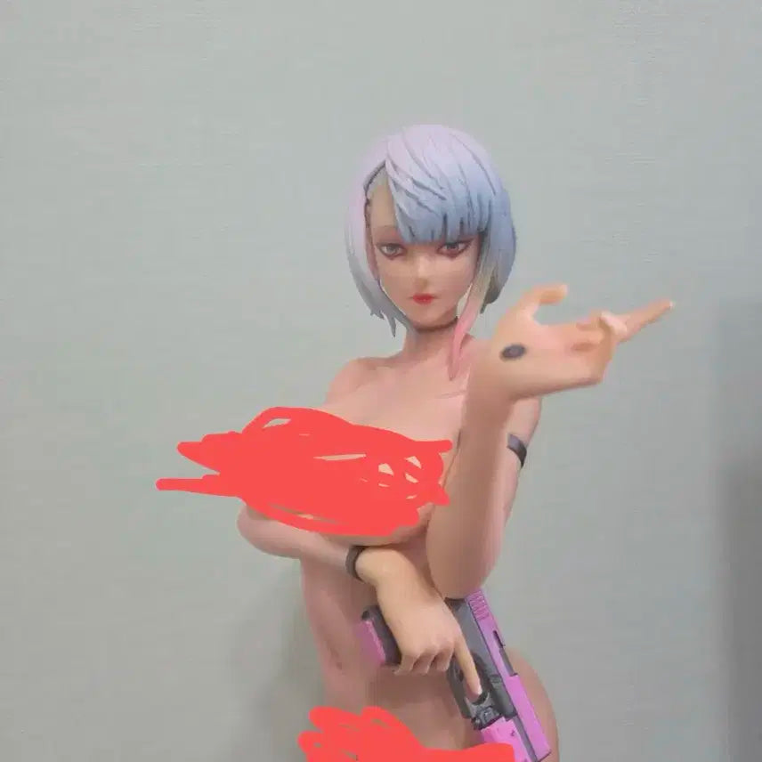사이버펑크 루시 레진 피규어