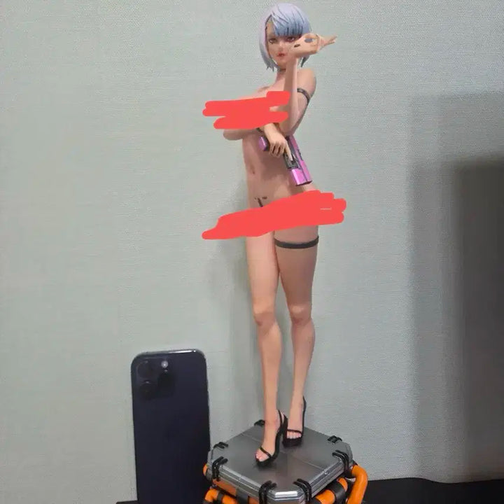 사이버펑크 루시 레진 피규어