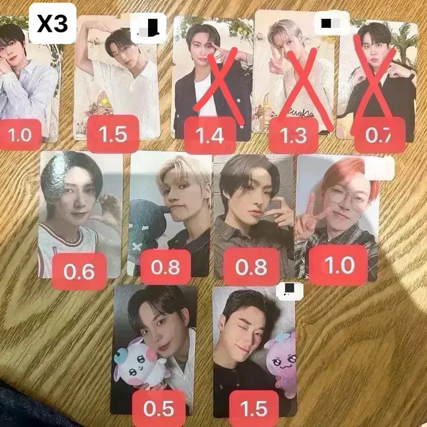 에이티즈 마이티즈 라인프렌즈 팝업 포카 양도