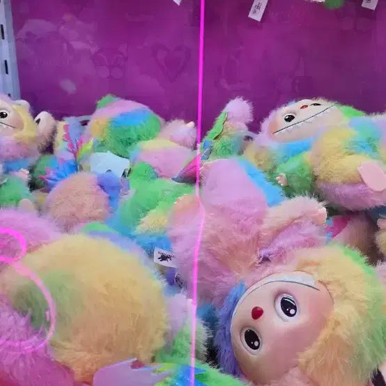 라부부 중형 25센치 정도 레인보우