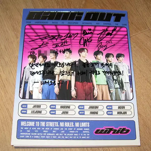 WHIB ( 휘브 ) 친필싸인 CD - 싱글앨범 4집 : BANG OUT