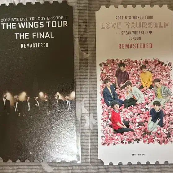 4종일괄)BTS 방탄소년단 무비위크 오리지널티켓 4종 세트