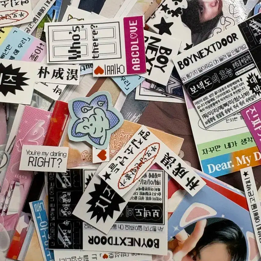 보넥도 비공굿 스티커 포카 일괄