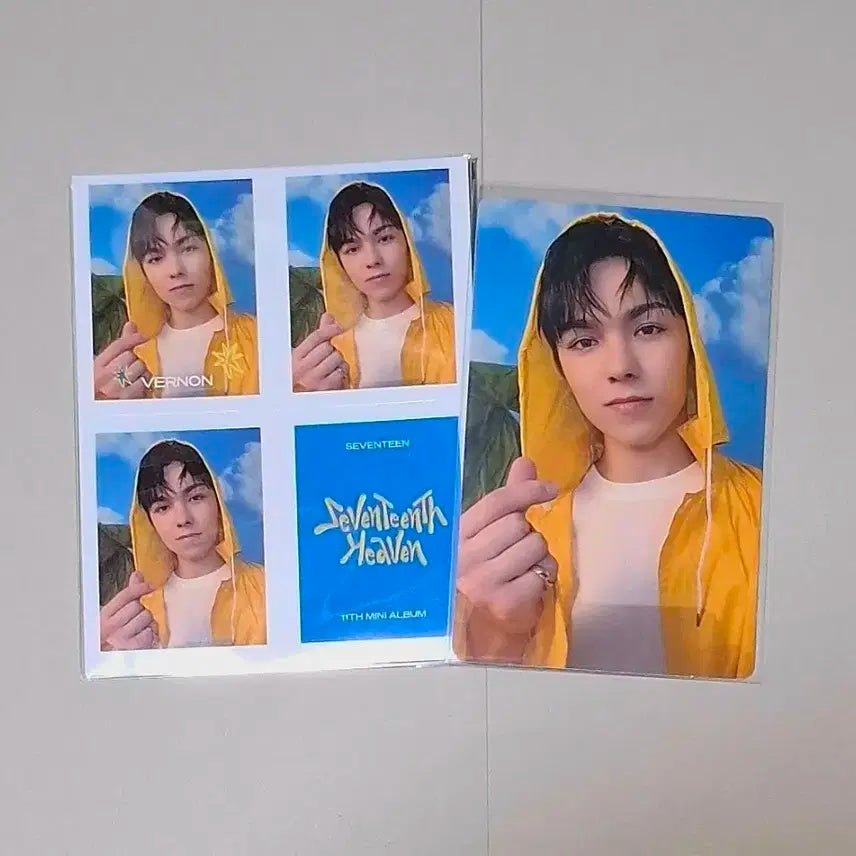 세븐틴 Heaven 버논 위버스 캐럿반특전 포토카드