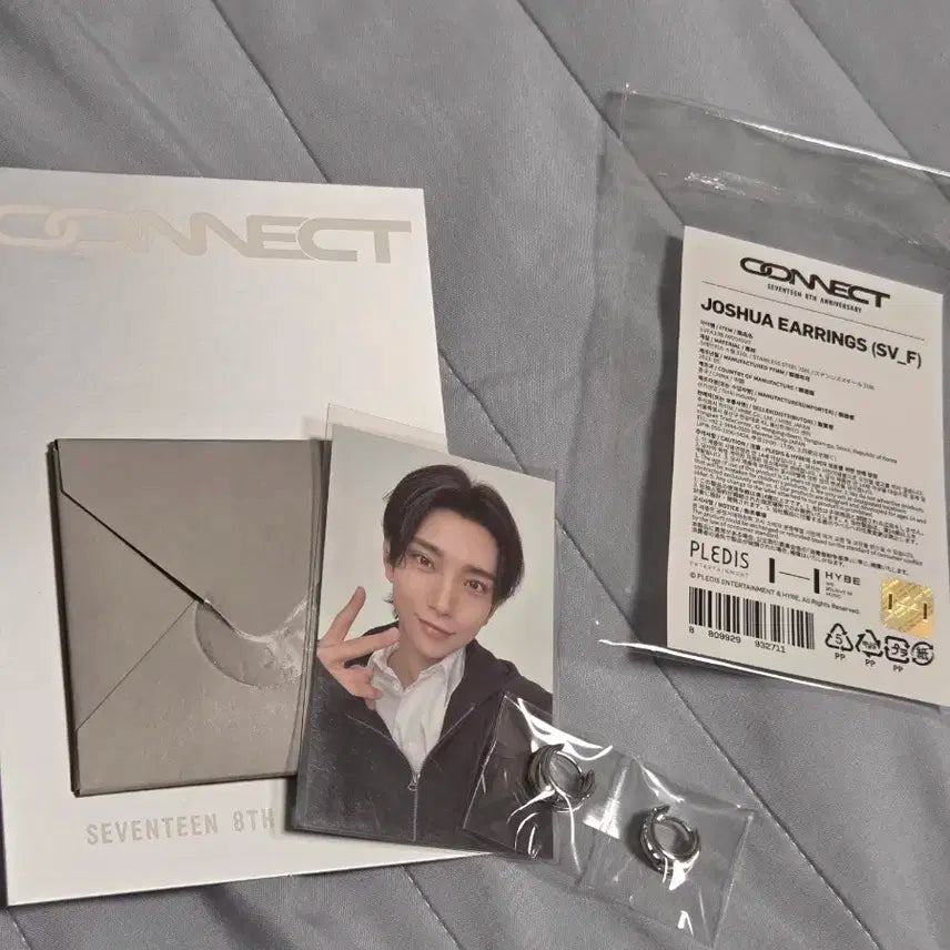 세븐틴 8주년 CONNECT 조슈아 귀걸이 포토카드