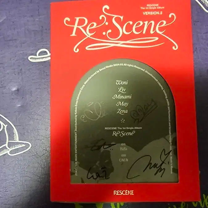 리센느 RESCENE 비매 싸인앨범